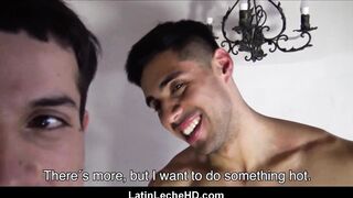 Latino Twink And Jock Boyfriends Get Paid To Have Threesome With Filmmaker POV