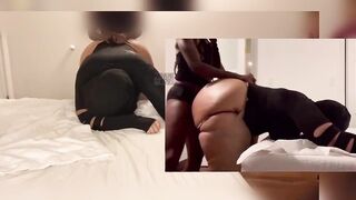 Humping RiceBunny 58 inch natural ass Moaning fetish shy goth girl MadameKinkyKay