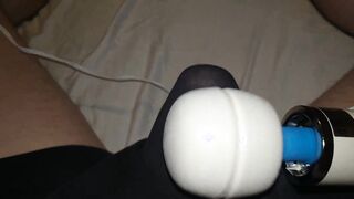 041 Hitachi Wand Vibrating My Dick Through My Boxers Vegaslife486