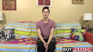 Dick jerking and ass ramming session for an adorable twink