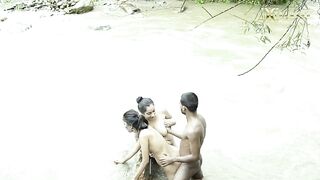 Desi Girl Has Sex In River – Full Outdoor Threesome