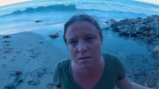 Erin Electra - Giving Mom A Creampie While Out Walking On The Beach POV