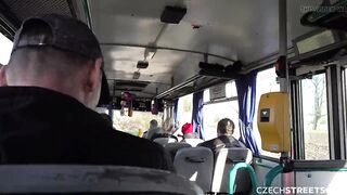 CzechStreets - Luxurious MILF fucked in a public bus