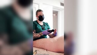 NURSE EXAM LEADS TO ORGASM