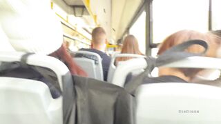 A stranger girl jerked off and sucked my dick in a public bus full of people