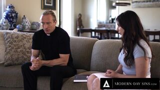 - Pervy Priest Creampies Horny Teen Keira Croft After Taking Her Anal Virginity!