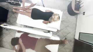 Couples Massages Recorded as the Wife is Fucked Next to Her Husband