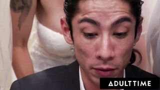 ADULT TIME - Big Titty MILF Brides Discipline Big Dick Wedding Planner With INSANE REVERSE GANGBANG!