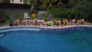 Wild Lesbian Teen Pool Party