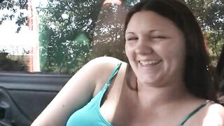 Chubby Car Bitch Mother of the Year Sucks Dick Shows Puss n Tits Prison Stories Too!