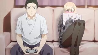 Horny Blonde Stepsister Seduced Stepbrother When Play On PlayStation ( Uncensored HENTAI )