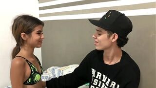 Hot kisses and tit licking for a petite girl FULL STORY