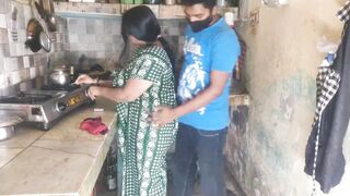 Desi Bhabhi Big Boobs Cleavage Tease in Kitchen Hot Indian Village Girls Exposed