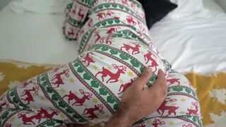 Colombian brunette in holiday scene